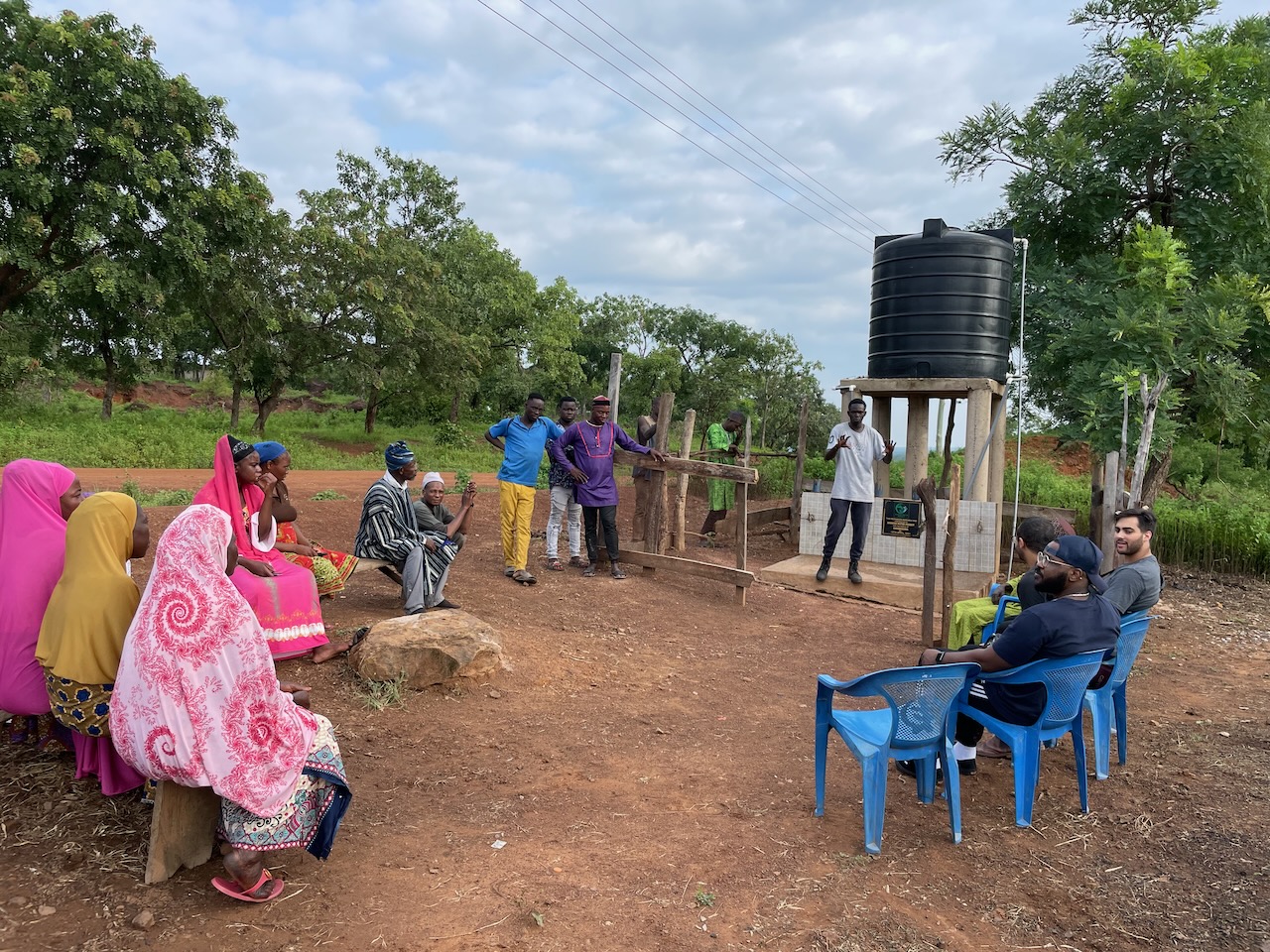 Community celebration event marking the handover of a new borehole in the Northern Region